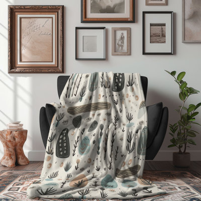 Boho Motif - 1 Piece Premium Sherpa Blanket