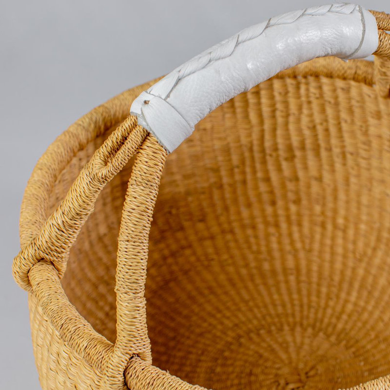 Panier chocolat tissé à la main chocolat, Blanc