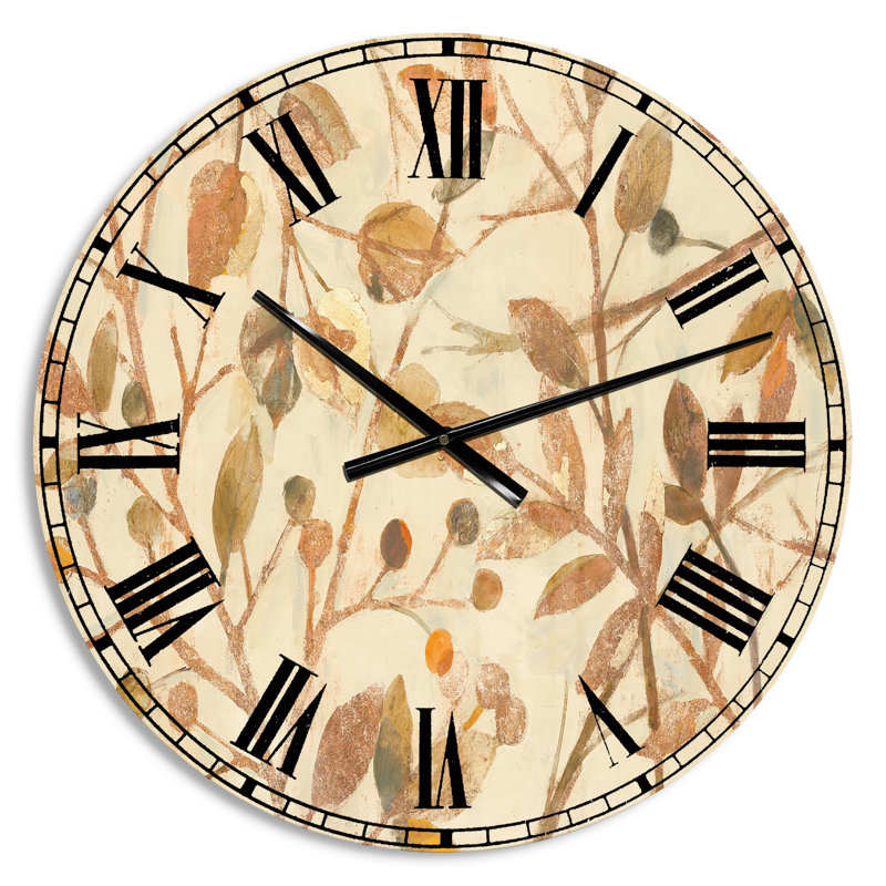 Swigart Copper Branches Composition - Horloge murale maison de campagne, Petit