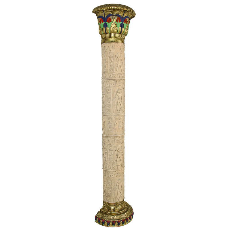 Sculpture murale colonne géante de Louxor