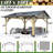 Outdoor Heavy Duty Wooden Gazebo with Galvanized Steel Hardtop Gazebo-104445122