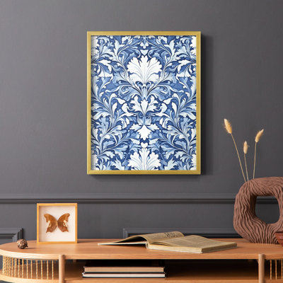 WM MORRIS Series DLI  -Premium Framed Print -Ready to Hang - No Nails Required