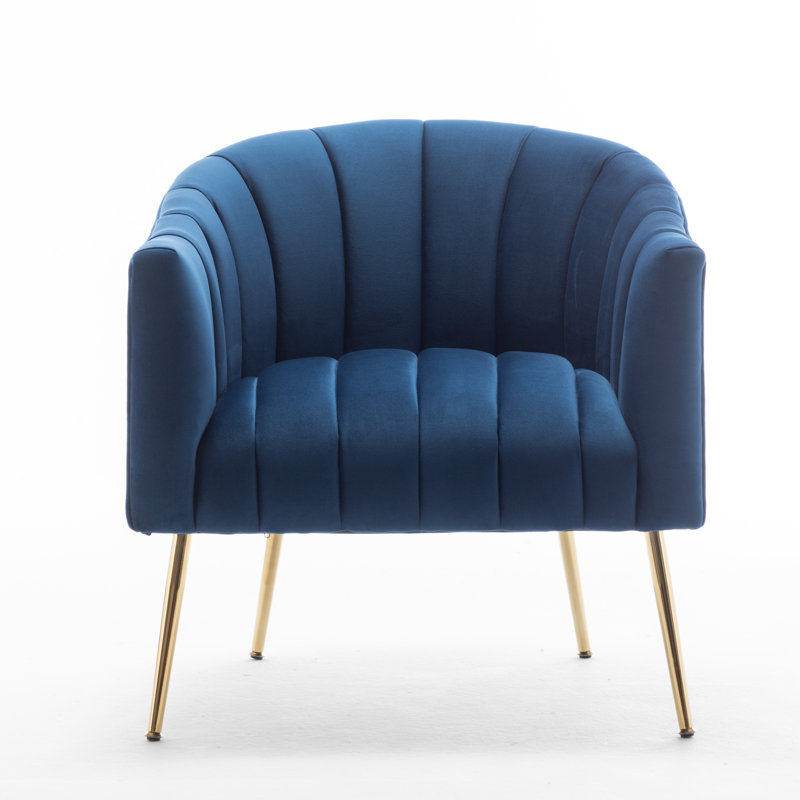 Velvet Armchair, Navy