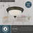 Humayraa Glass LED Flush Mount