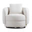Fauteuil d'appoint pivotant rembourré Opal-105268590