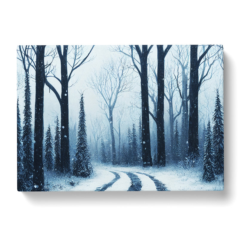 Exclusive Winter Forest - Wrapped Canvas, 35cm H x 50cm W x 3cm D