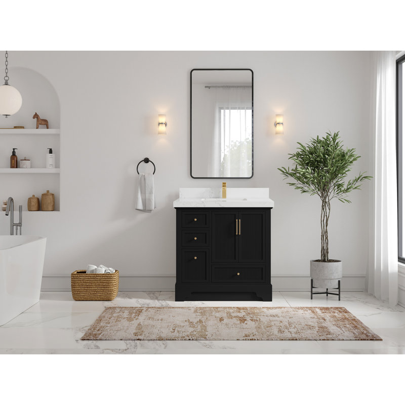 Alys 36'' Single Bathroom Vanity with Top, Empira