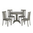 Alexa-Mae 4 - Person Solid Wood Top Pedestal Dining Set