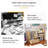 Simple Solid Wood Desktop Student Bookshelf, Desktop Storage Shelf Office Desk File Organizer Cabinet Storage Shelf With Drawer (Type-A (Oak+White)), 2-Tier