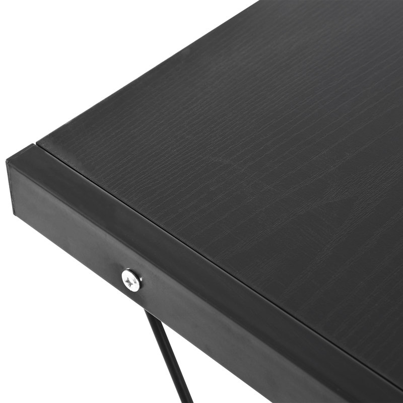 L-Shaped Computer Desk, black