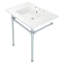 Lavabo de salle de bain console en céramique avec trop-plein-50233729-50241375
