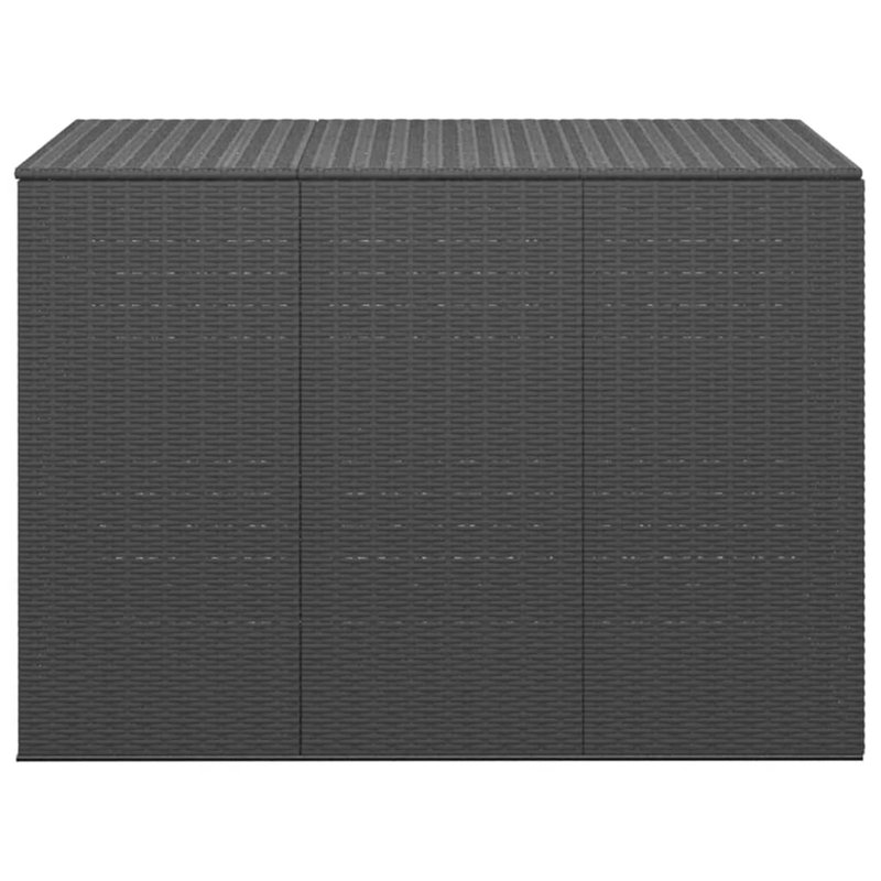 Ebern Designs Lubeck 145cm W 1300L Water Resistant Deck Box, Black