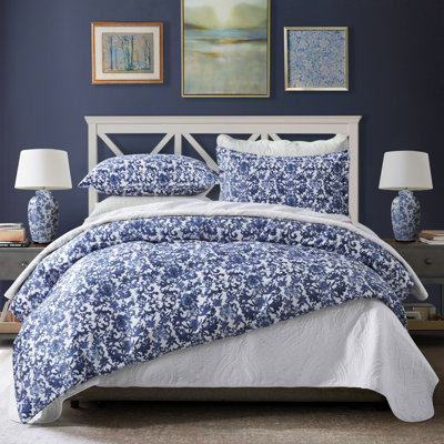 Egyptian-Quality Cotton Sateen Floral Duvet Cover