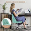 Chaise de bureau pivotante moderne sans accoudoirs en tissu, chaise de travail à hauteur réglable avec roulettes pour petits espaces-1669656269