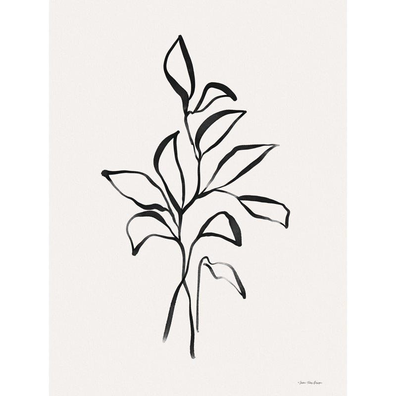 Dessin de feuille d'eucalyptus par Seven Trees Design, H 36 po x l 24 po