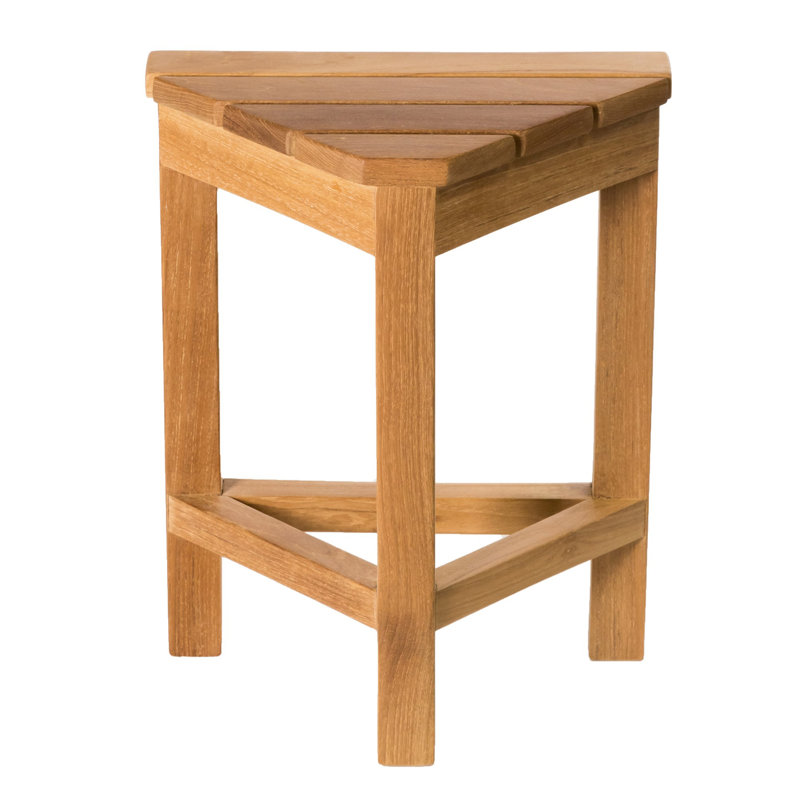 14.5'' W Teak Corner Shower Bench