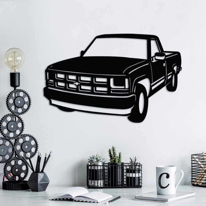 Stylish Black Decorative Metal Wall Accessory, 23.6 x 15.4 inches | 100% Metal Construction, Thickness: 0.06 inches | Lightweight at 2.3 lbs, Perfect for Home Decor & Modern Aesthetics, Durable and Eye-Catching Design