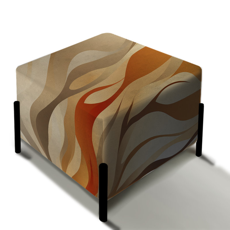 Driftwood Dreams - motif tropical - repose-pieds carré tropical