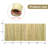 Natural White Bamboo Fence Panel, Outdoor Privacy Fence For Garden, Patio & Backyard-122425611-122425617