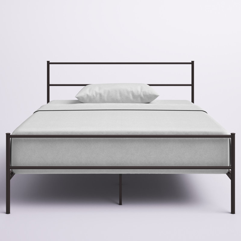 Alina Platform Bed Frame, Brown, Queen