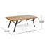 Causeuse d'extérieur industrielle avec table basse