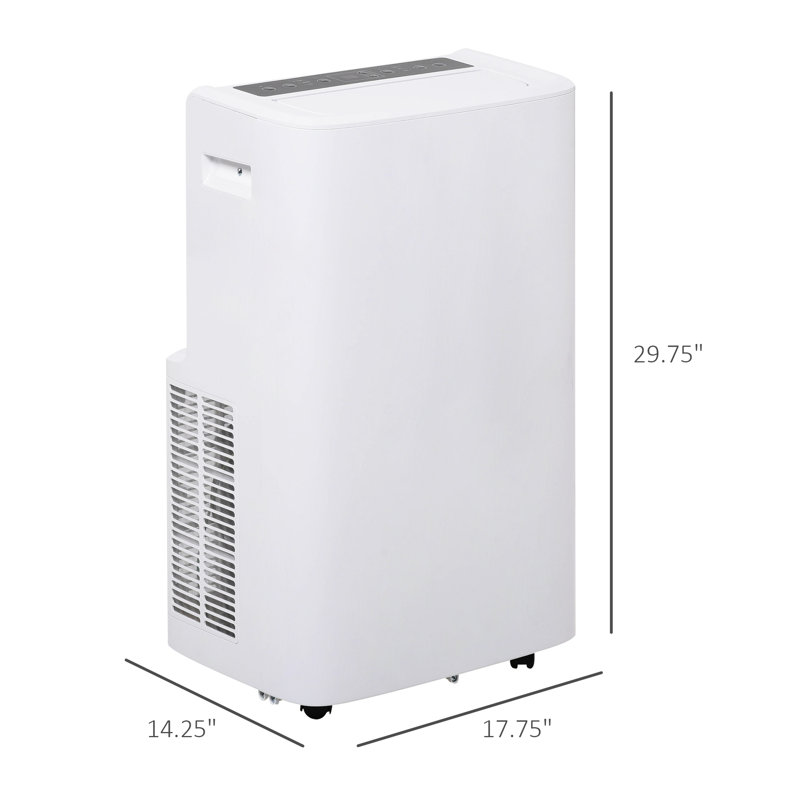 HomCom 12000 BTU Portable Air Conditioner with Dehumidifier Function