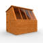 Solid Wood Shiplap Pent Garden Shed-121728309