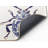 Blue Insect Patterned Washable Carpet-2068246725