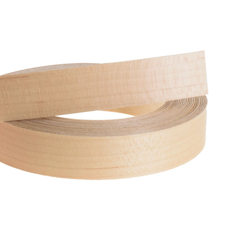 Ruban de fer à friser pré-fini avec placage en érable Edgemate 13/16 po (25 pieds) | Pré-collé avec adhésif thermofusible | Réel
