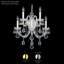 Olde World 5 Light Wall Sconce in Polished Gold with Clear Radiance Crystals-185782399-185782391