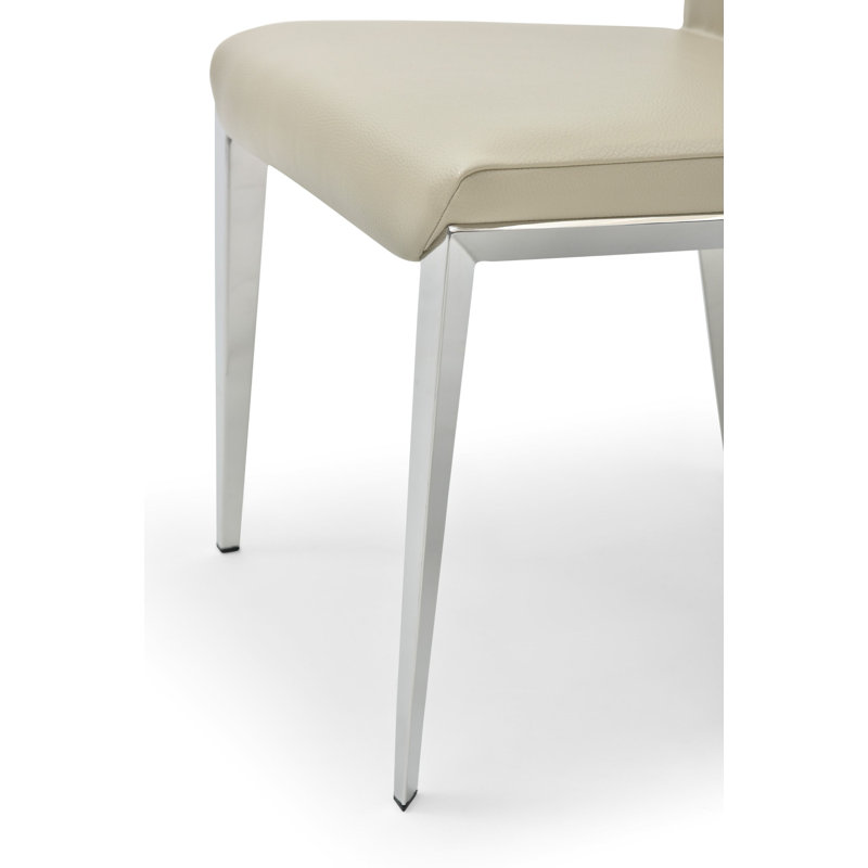 Chaise d'appoint Devan, Gris clair