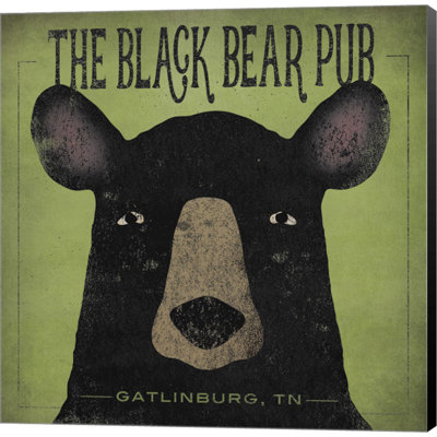 «The Black Bear pub» par Ryan Fowler - reproduction sur toile tendue