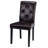 Parsons Dinning Chairs Set of 2 with Solid Wood Legs, Button Tufted Upholstered Parsons Chairs Set, Accent Side Chair with with High Back for Living Room, Kitchen-2132747920