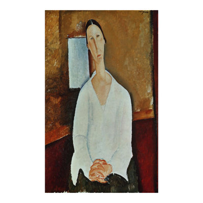 «Madame Zborowska» par Amedeo Modigliani - estampe numérique