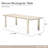 Lotus Bay Narrow Rectangular Dining Table - Sand-121957951