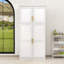 Grand garde-manger autoportant avec plateaux coulissants, tablette réglable et dispositif anti-basculement-1705189069-1705189067