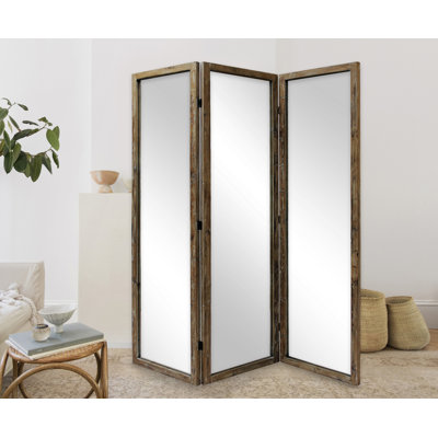 Eridanus 72 " H 3 - Panel Solid Wood Folding Room Divider