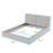 Queen Size Upholstered Platform Bed with Headboard-986431758
