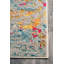 Tapis abstrait tissé à la machine Hiroko - ivoire / bleu / rose / jaune-860665668