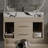 29.9" Modern Floating Bathroom Vanity With Sintered Stone Top Ceramic Undermount Sink-1241966067-1241966064