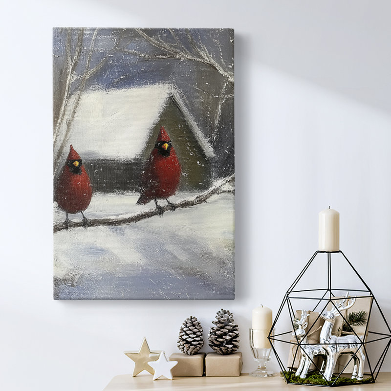 Art des Fêtes de Noël - Toile tendue avec châssis CDXLV III, H 18 po x l 12 po