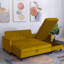 Comeaux 4 Seater Velvet Sofa Bed-1580618475