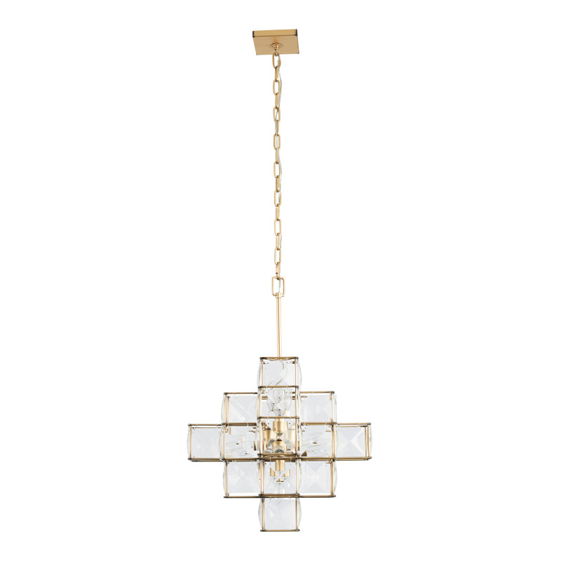 Cubic 6 - Light Unique / Statement Geometric Chandelier