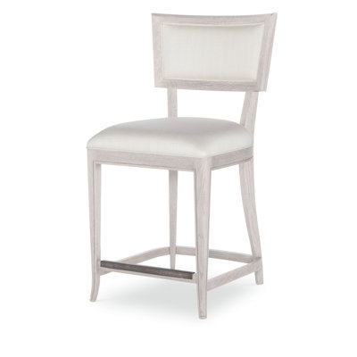Camden Upholstered Stool with Solid Wood Frame