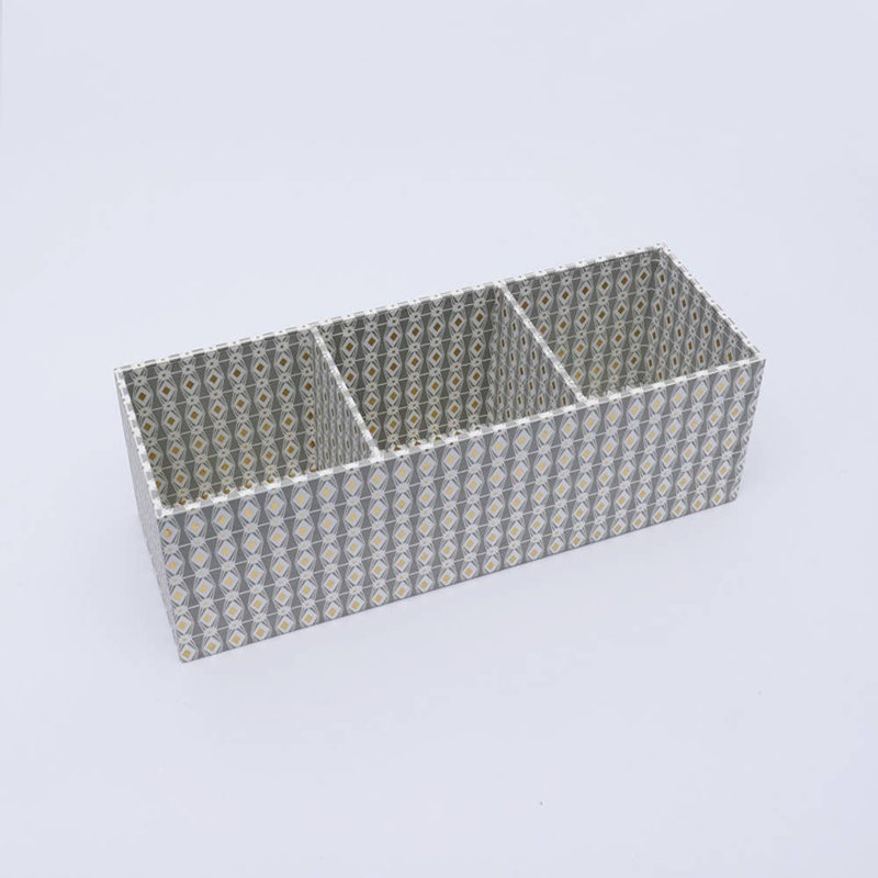 Organisateur de bureau, 3 sections, 14 x 4,8 x 4,5, organisateur de papeterie