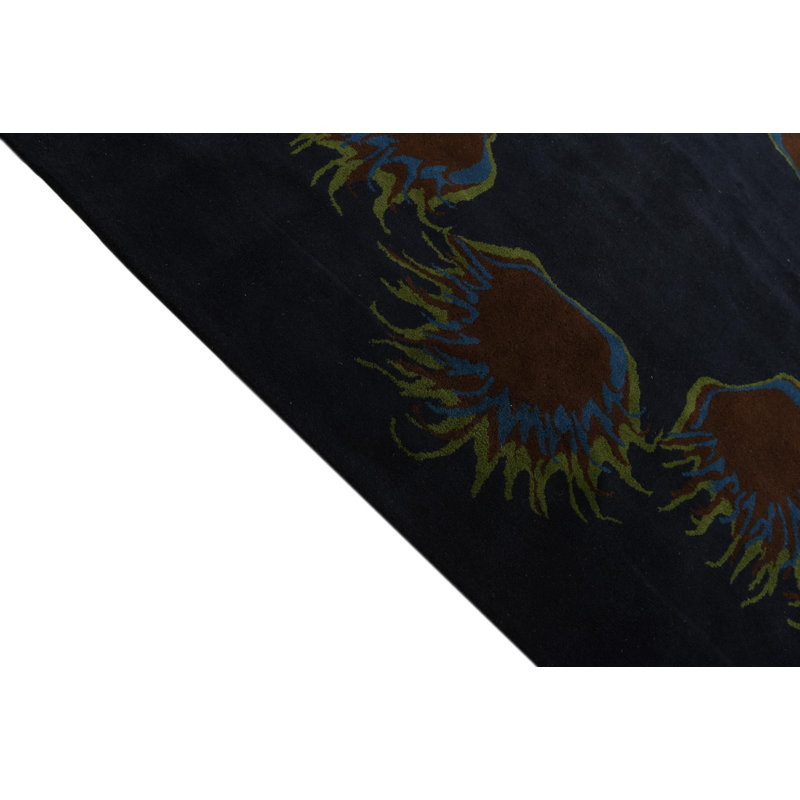 Tapis carré bleu marine 8 pi Pharris