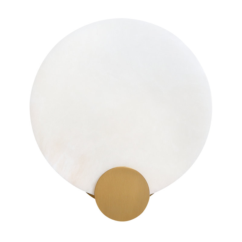 7.87" Modern Alabaster Wall Sconce