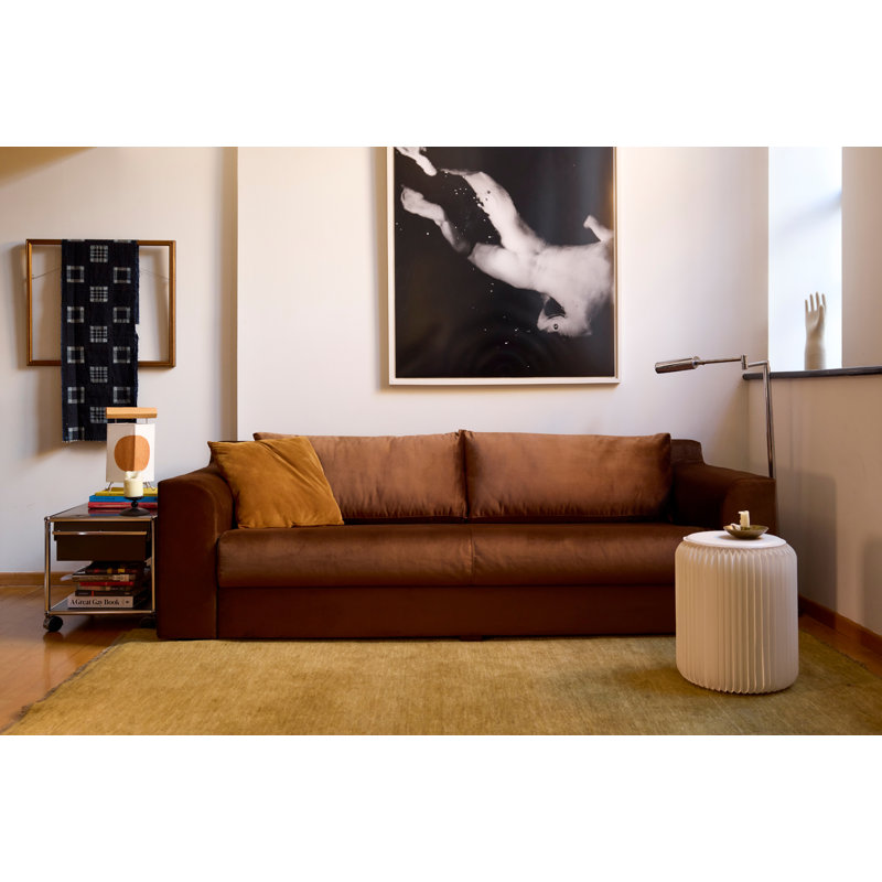 Elevate Sofa 86", Cornflower Recycled Velvet
