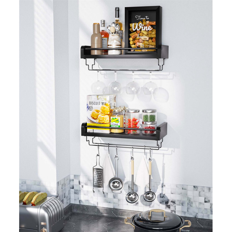 Bhuri Wine Glass Rack Black