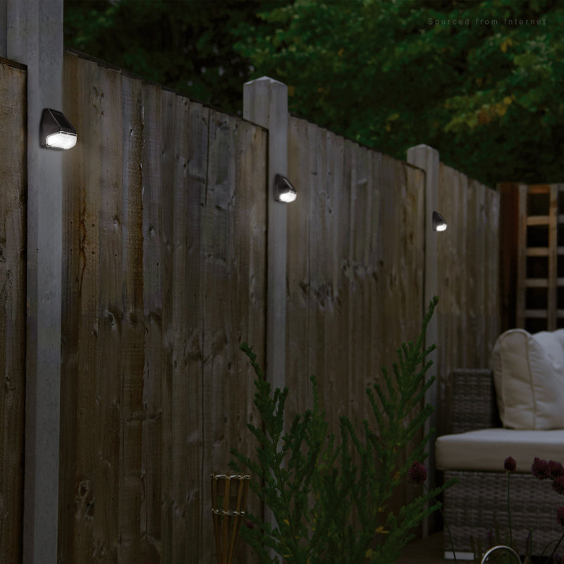 Oil Rubbed Bronze Solar LED Dusk to Dawn Deck Lights Set of 6